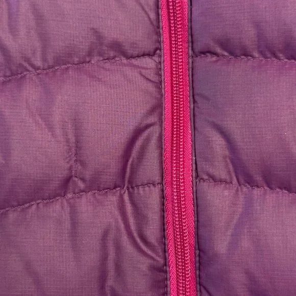 PATAGONIA Goose Down Sweater Jacket Womens XL Purple Puffer Winter Coat Warm - Picture 4 of 15